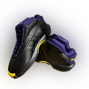Adidas crazy 1 lakers Black and Purple Athletic Shoes